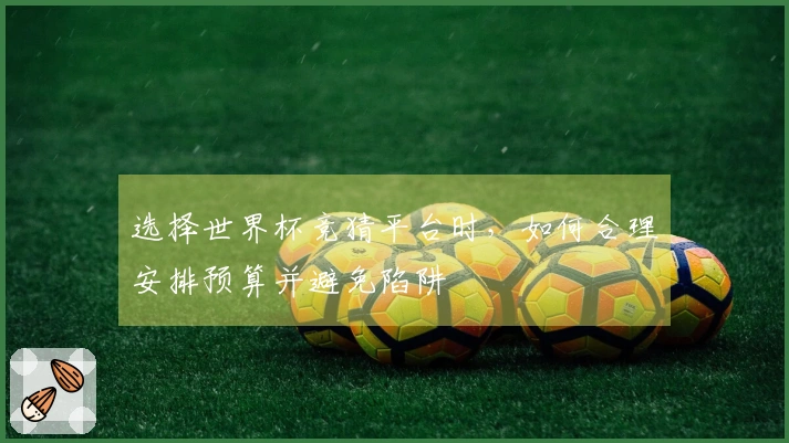 选择世界杯竞猜平台时，如何合理安排预算并避免陷阱